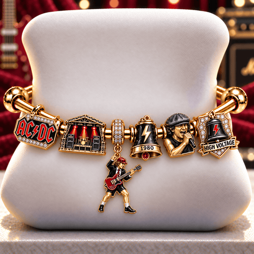 ACD Silver Charm Bracelet Set NTVA