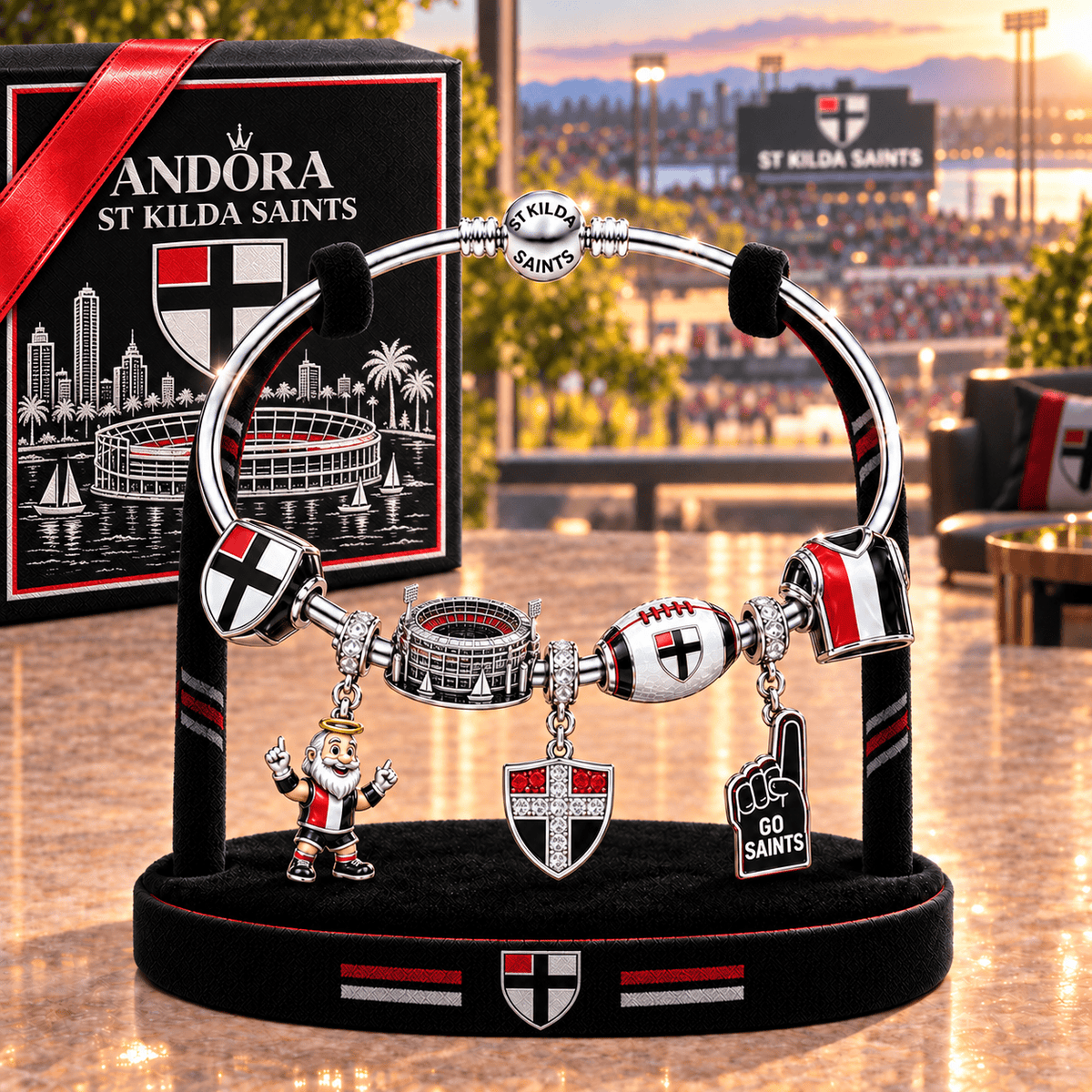 SKD Silver Charm Bracelet Set TTTT