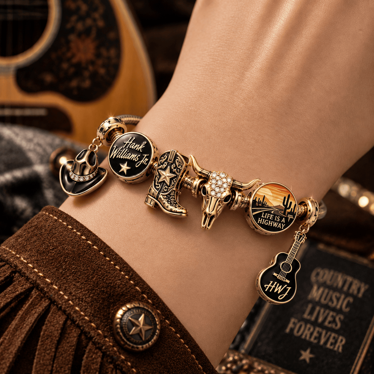 BLST Gold Charm Bracelet Set PTT