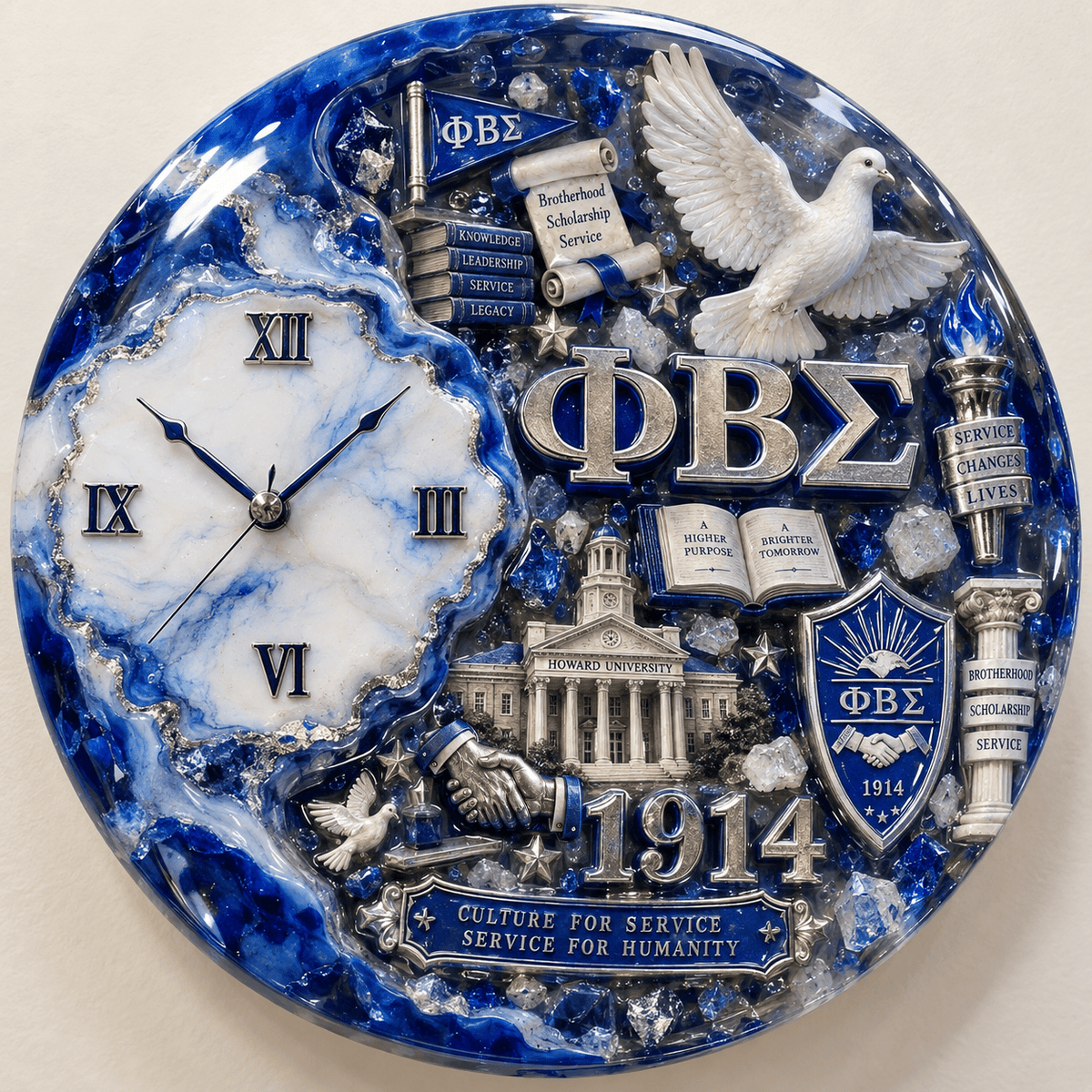 Premium PBTS Statement 3D Decorative Wall Clock HTTT
