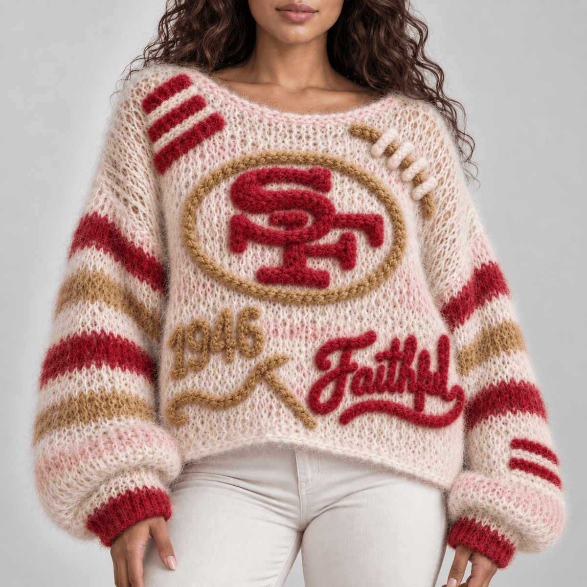 SF49 Women’s Open-Knit Sweater NTKO